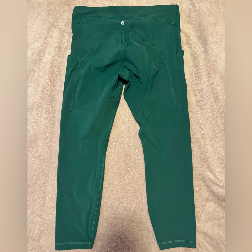 lululemon athletica Deep Green High-Rise Leggings with Side Pockets